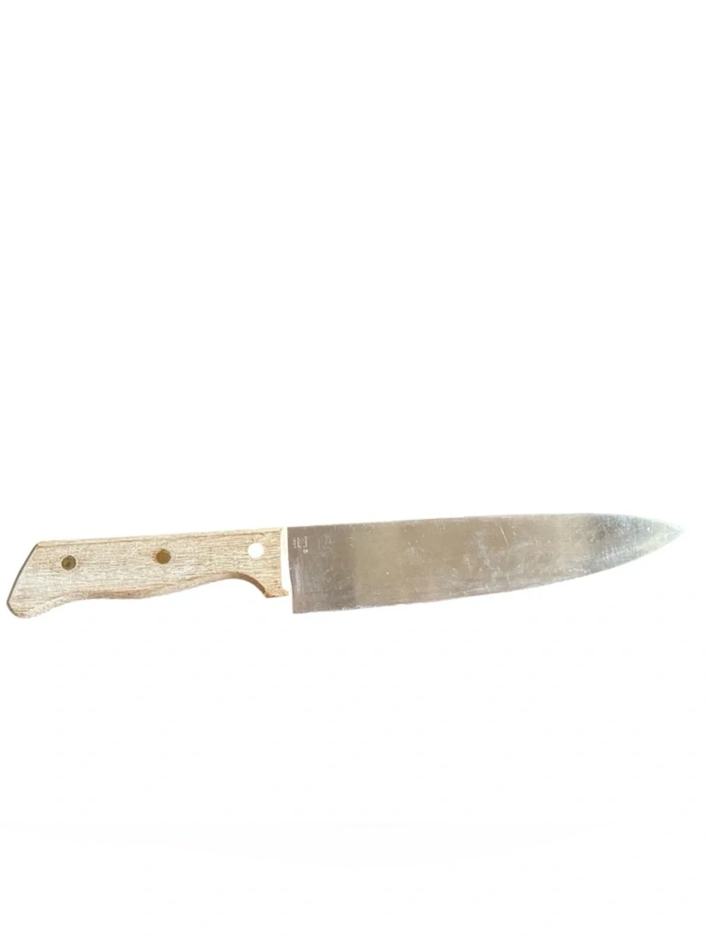 Vintage Armstrong Forge 8 Inch Blade Stainless Japan‎ Chef Knife Wood Handle